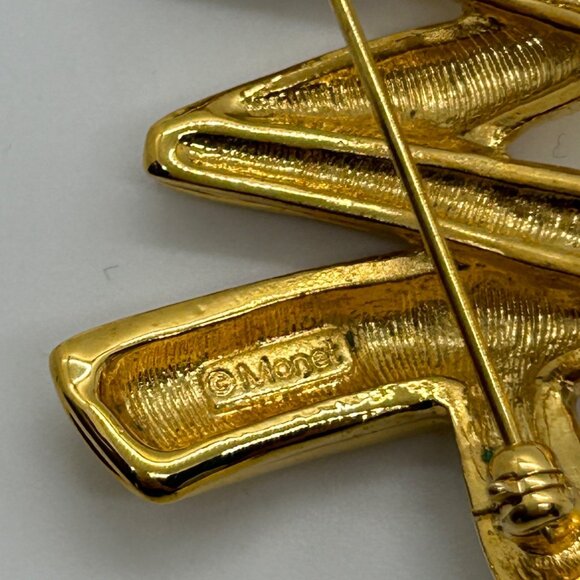 Christmas Brooch Tree Pin Radko Eisenberg Monet Claiborne Both Vintage Modern - Picture 8 of 16